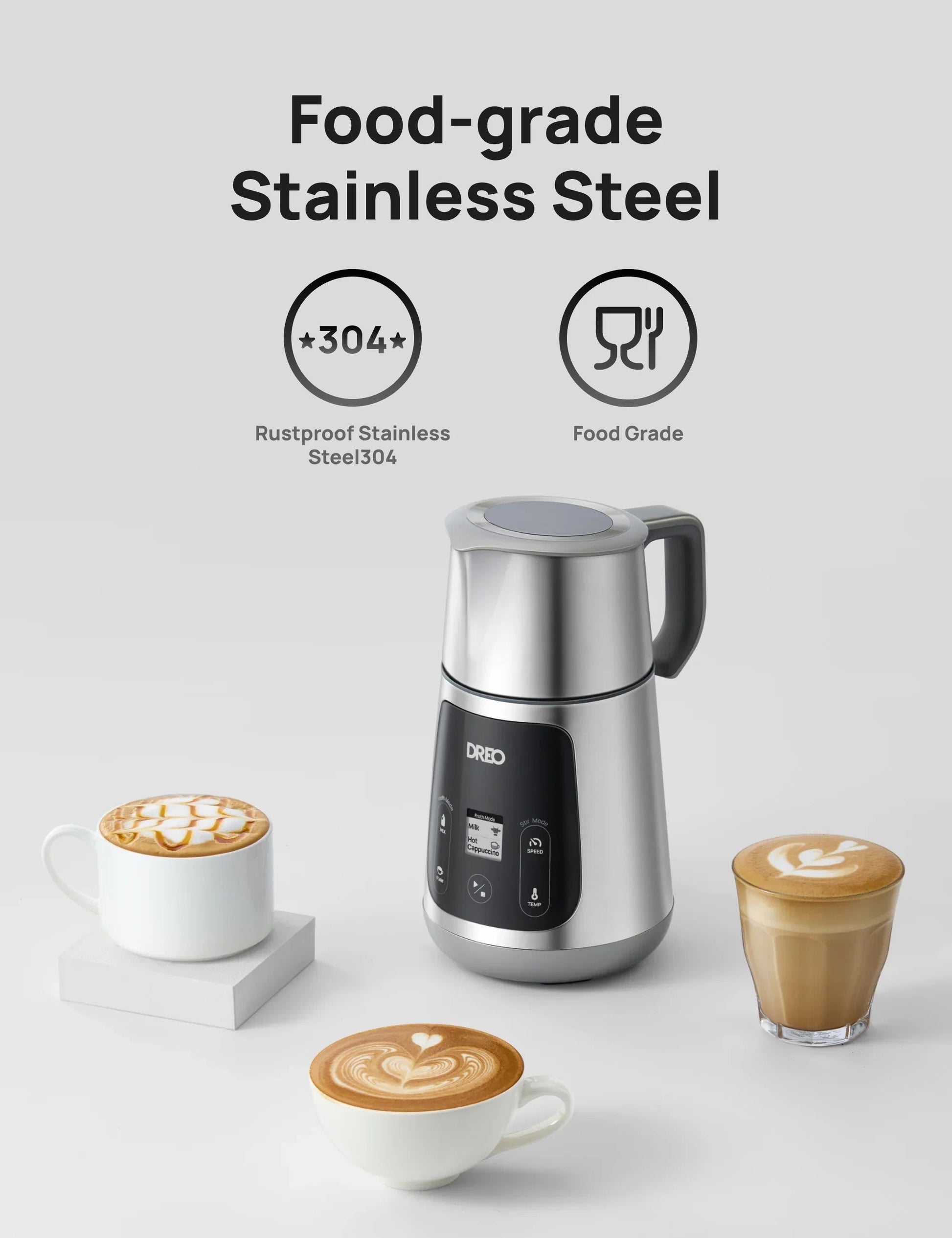 Pitcher Replacement for BaristaMaker Milk Frother - DREO