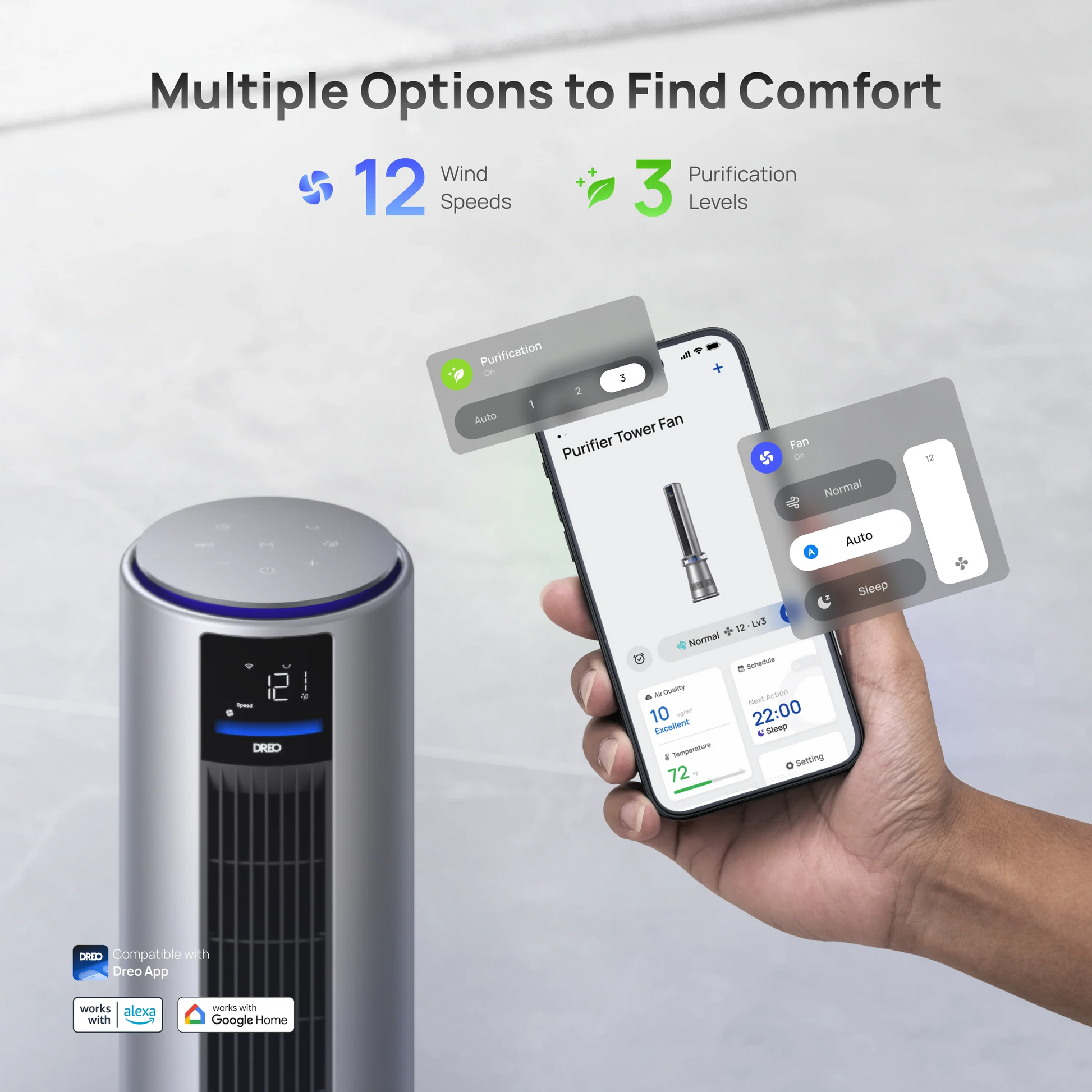 Air Purifier Tower Fan MC710S - DREO
