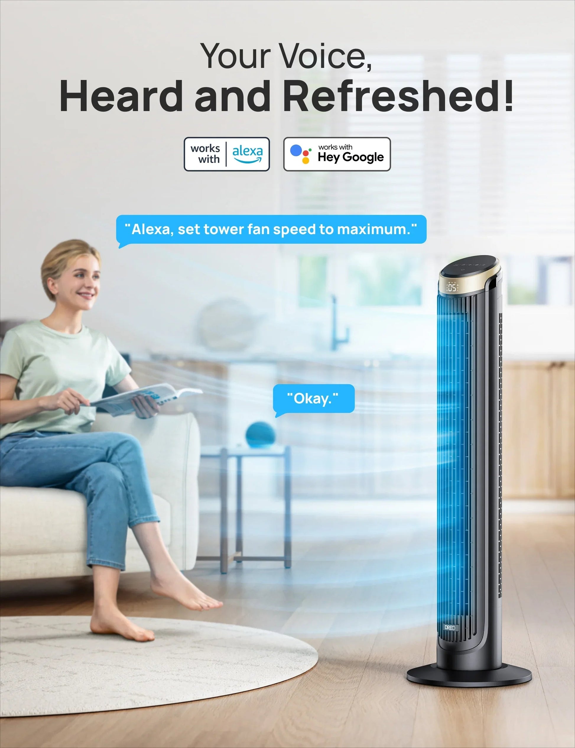 Smart Tower Fan Cruiser Pro T3S - DREO