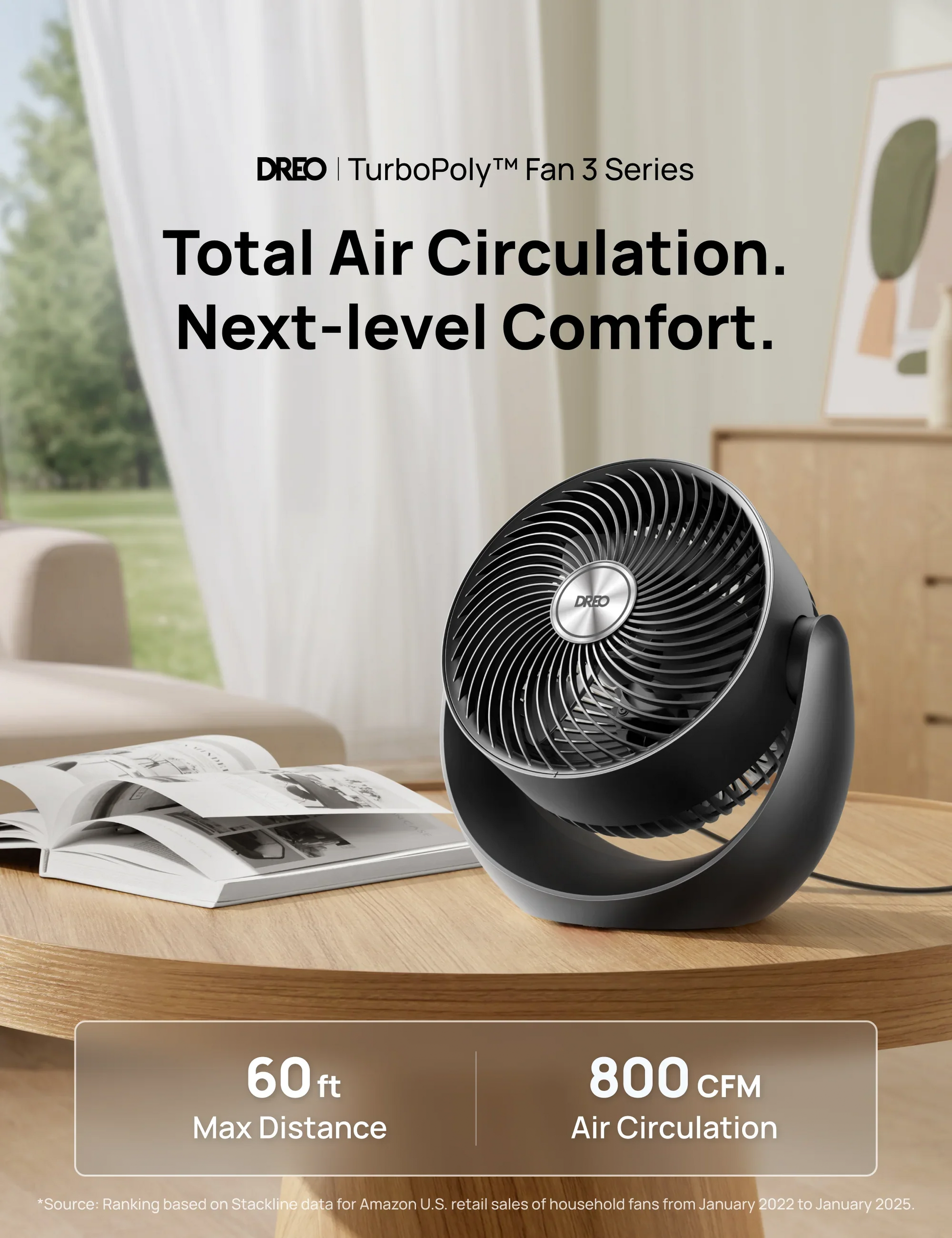TurboPoly™ Table Fan 307 - DREO